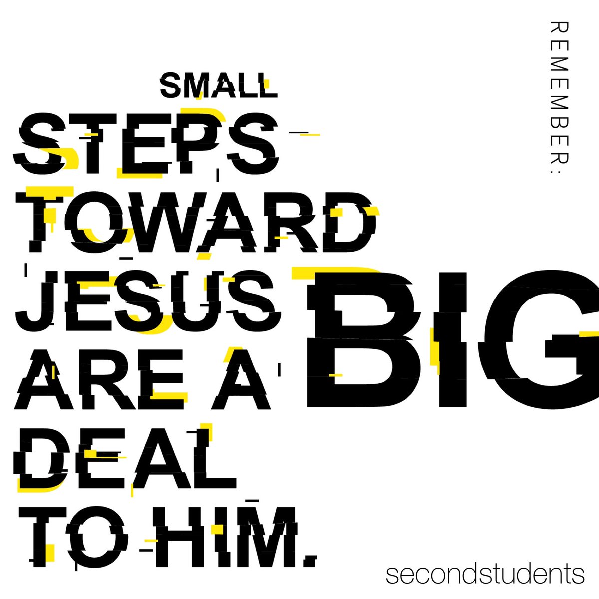 2ndStudents's tweet photo. What small steps have you taken this week? Don’t miss our third and FINAL WEEK of our MERGE series, The Chase. See you tomorrow 6-8p in the Overflow https://t.co/T36mQHhM1P
