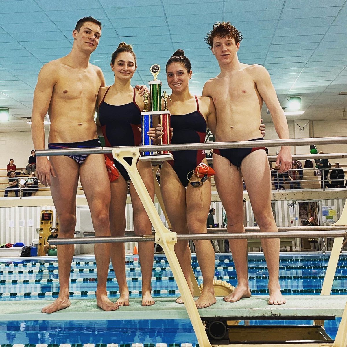 PWswimming's tweet photo. Had a great time swimming against fellow alum Sarah Stevens and the Methacton Warriors after a four year hiatus. We were able to win both the boys and girls meet and bring the trophy back to PW! #RivalryRevived https://t.co/M7nzgN6xA1