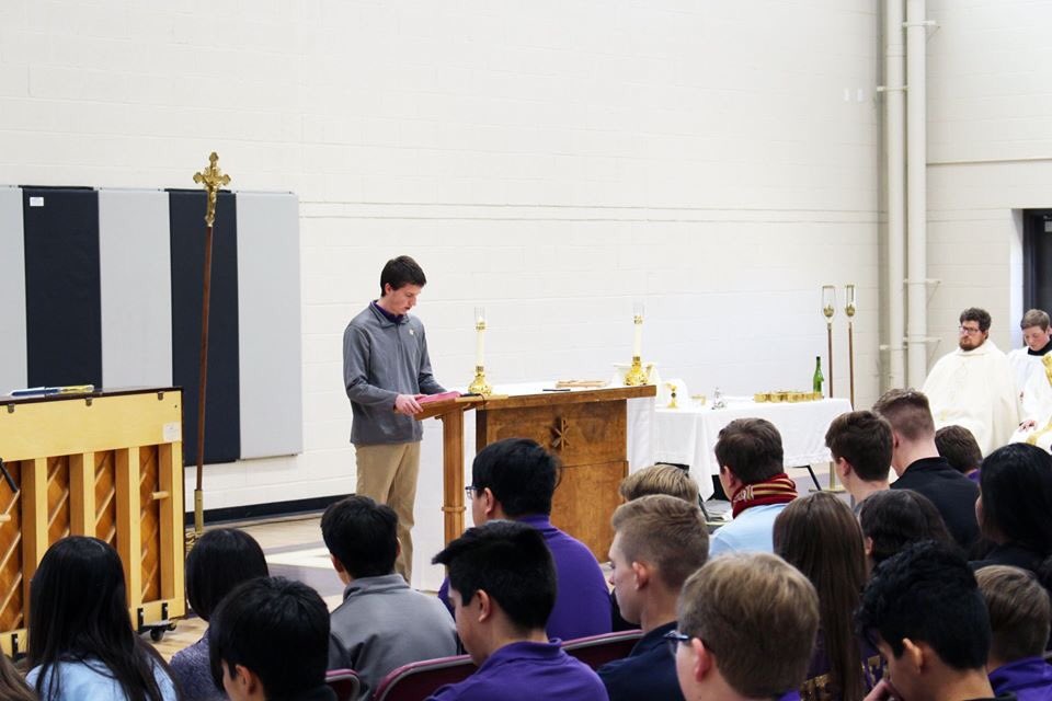 holyfamilyhs's tweet photo. Students, faculty and staff joined together in mass to celebrate Saint Thomas Aquinas, the patron saint of students and Catholic Schools Week. Special thank you to Fr. Nathan Goebel from St. Joan of Arc for providing us with the homily.

 #CSW20 #CatholicSchoolsWeek #HolyFamily https://t.co/Q15rINcrA7