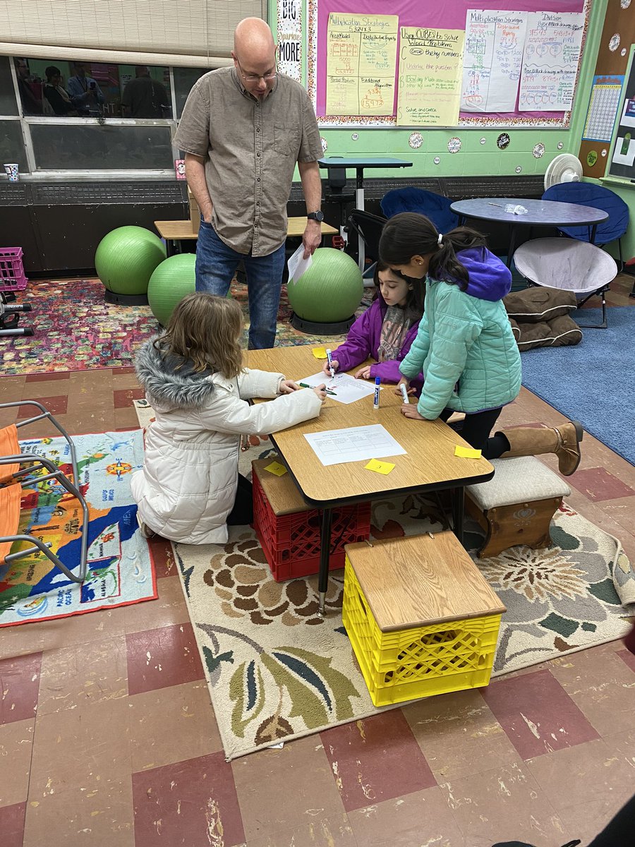 MPS_Buckley's tweet image. Our Bobcats are solving math problems!