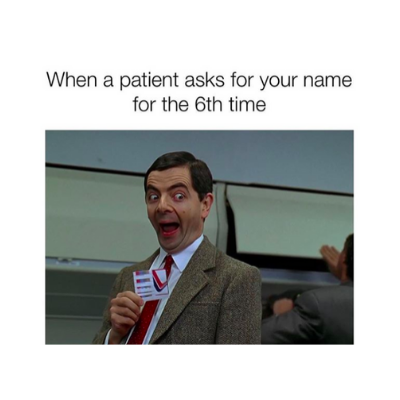 HSP_Inc's tweet photo. How many times during your shift does this happen?! 

#nursesofinstagram #nurses #nursesrock #nursingstudent #nursingschool #nursingmemes #health #humor #funny #healthcare #names #nametag #patients #lvn #cnalife #cna #pharmtech #doctor #whatsyourname #whatsyournameagain https://t.co/Qtei5EnvMU
