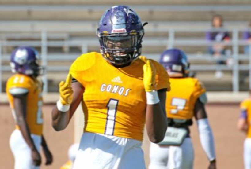 BigDonDaDon's tweet photo. Blessed to receive an offer from Dodge City Community College 💜💛🏈@ImCoachGene @Coach_Shugg https://t.co/7Pu6YALsHK