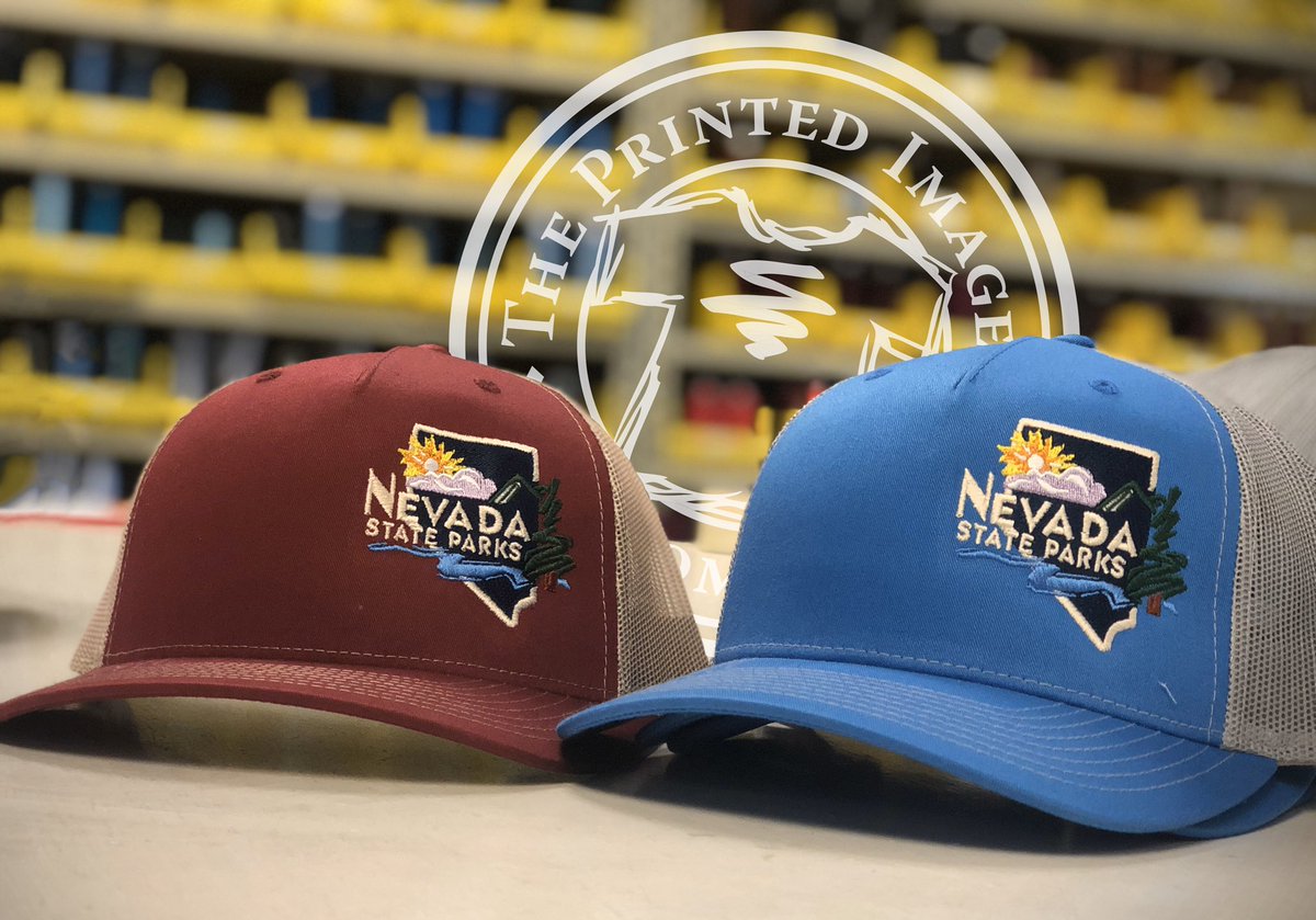 PrintedImageCA's tweet photo. @NVStateParks employees are going to look great sporting these custom embroidered hats! Can’t wait to see them out in the wild! 

#ThePrintedImage #NevadaDivisionofStateParks #Embroidery #CustomApparel #Hats #CustomHats https://t.co/GUsmx3unjb