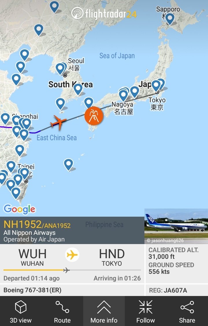 indoflyer's tweet photo. Rescue flight Jepang sudah mulai beroperasi dari Wuhan sejak semalam. https://t.co/9ubhGnAsI9