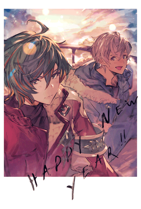 友人に送った年賀状 #グラブル 