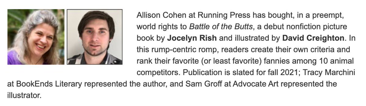 JocelynRish's tweet photo. It's happening! It's happening!

I HAVE A BOOK DEAL!!!

BATTLE OF THE BUTTS is going to be a real book!!! 🎉🥳🍾😭😭😭

If you're interested in all the details, check out my blog post: https://t.co/MZOl3JTkuP https://t.co/uN86nAE3oy