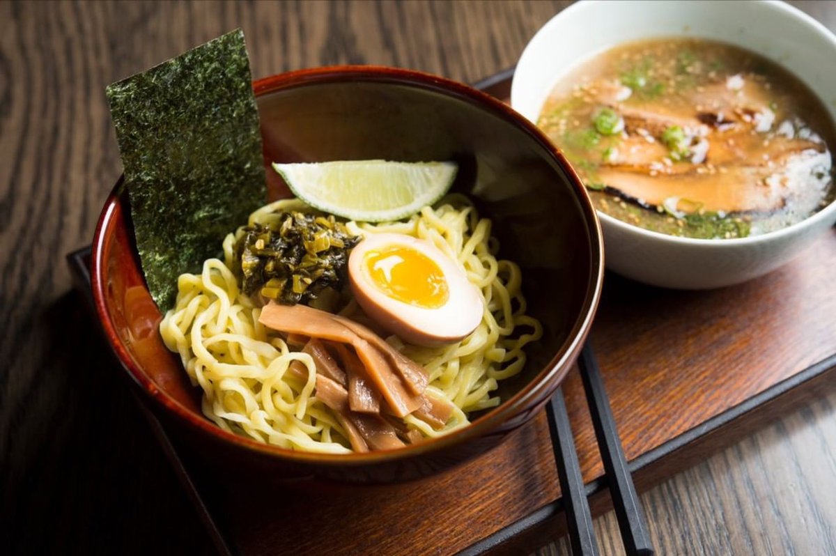 MomosanWaikiki's tweet photo. "Tsukemen, the ultimate summer ramen dish! Add a Softshell Bao, a Frozen Kirin Ichiban, and sprinkle in some friends around the table, and there you have it - a perfect dinner in Waikiki!" #momosanwaikiki #oahudining #waikikieats #waikikibeach #oahuramen #ramenrestaurant https://t.co/h1BQTR7Hj9