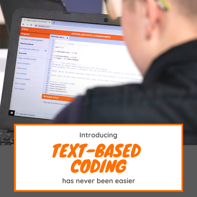 MeetEdison's tweet photo. Text-based EdPy makes learning the core of a real-world programming language achievable, empowering students to take their exploration of robotics and coding to a more advanced level. Find out how easy it is at https://t.co/wl1vLWDegf

#STEM #STEAM #edtech #robotics #coding #edpy https://t.co/e5rSKr9MMv
