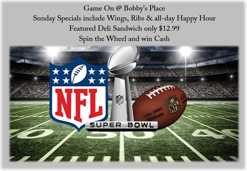 BobbysPlaceYYC's tweet photo. SuperBowl 2020 - Cheer on your favourite team @BobbysPlaceYYC #SuperBowl #SuperBowlLIV #SuperBowl2020 #nfl https://t.co/ILOZZwvZyw
