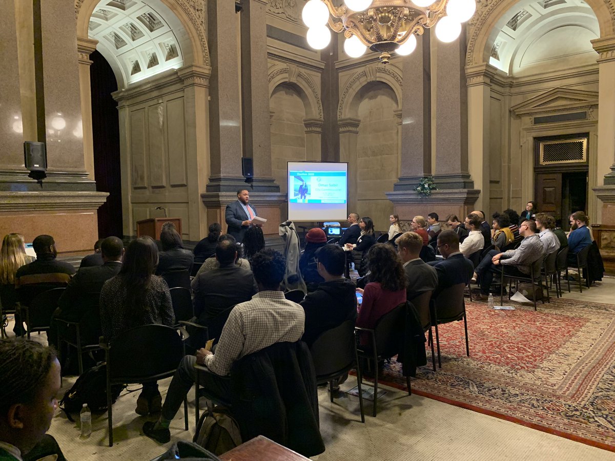 PHLYouth's tweet photo. “Don’t listen to anyone telling you to wait your turn. Your time is now.” - City Commissioner @OmarSabir215 💪 #Make2020Count #EngagingPHL https://t.co/tEYoQbeB5t