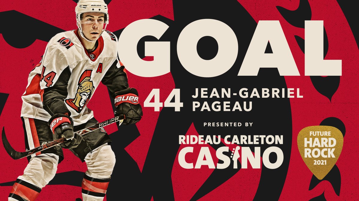 Senators's tweet photo. PAGEAU! OPENS THE SCORING ON THE POWER PLAY! #SENS UP 1-0!

#RideauCarletonCasino https://t.co/E68xOSkBDl