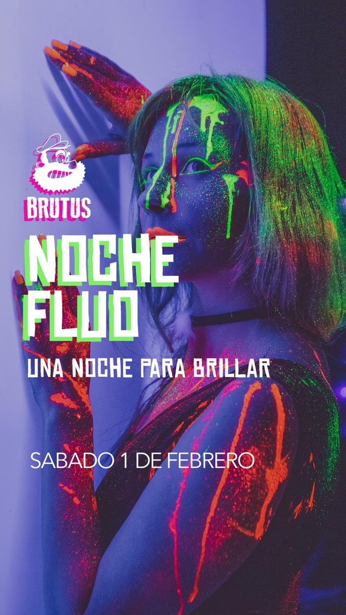 BrutusBar1's tweet photo. ❗️Noche fluo❗️
Sábado 1 de febrero, empezando el mes con todas las mesas vip agotadas💣 
No te olvides de participar de nuestro sorteo de Instagram:
https://t.co/dBGn44wIys https://t.co/NsgAXr0f9f
