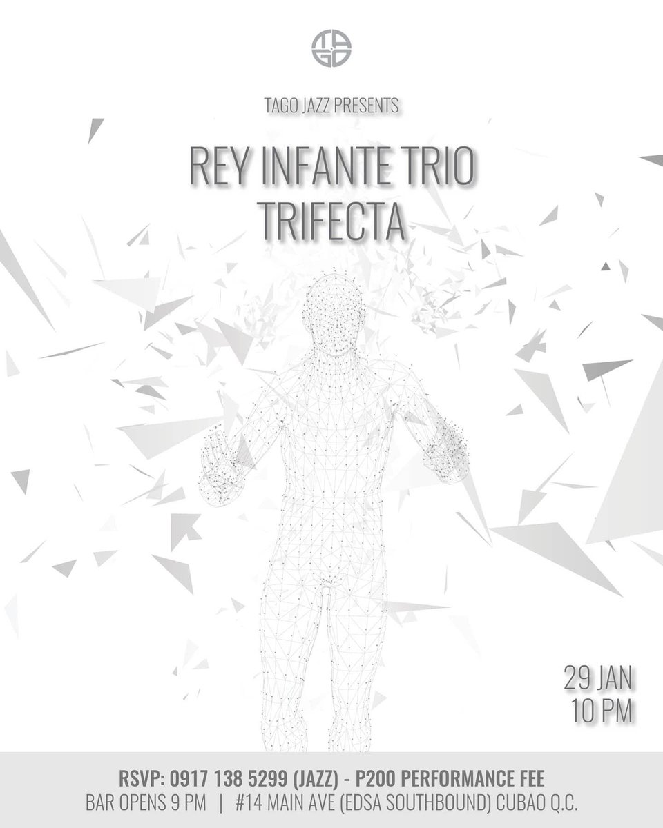 TrifectamusicPh's tweet photo. Amazing jazz night ahead! For inquiries or reservations, you can contact +63917 138 5299 (JAZZ). Or message us here or on Messenger (FB page /tagojazzcafe)

@supportlocalindiescene @livehiveph @wheninmanila @pilipinasdestination https://t.co/EEiqBJD0z4