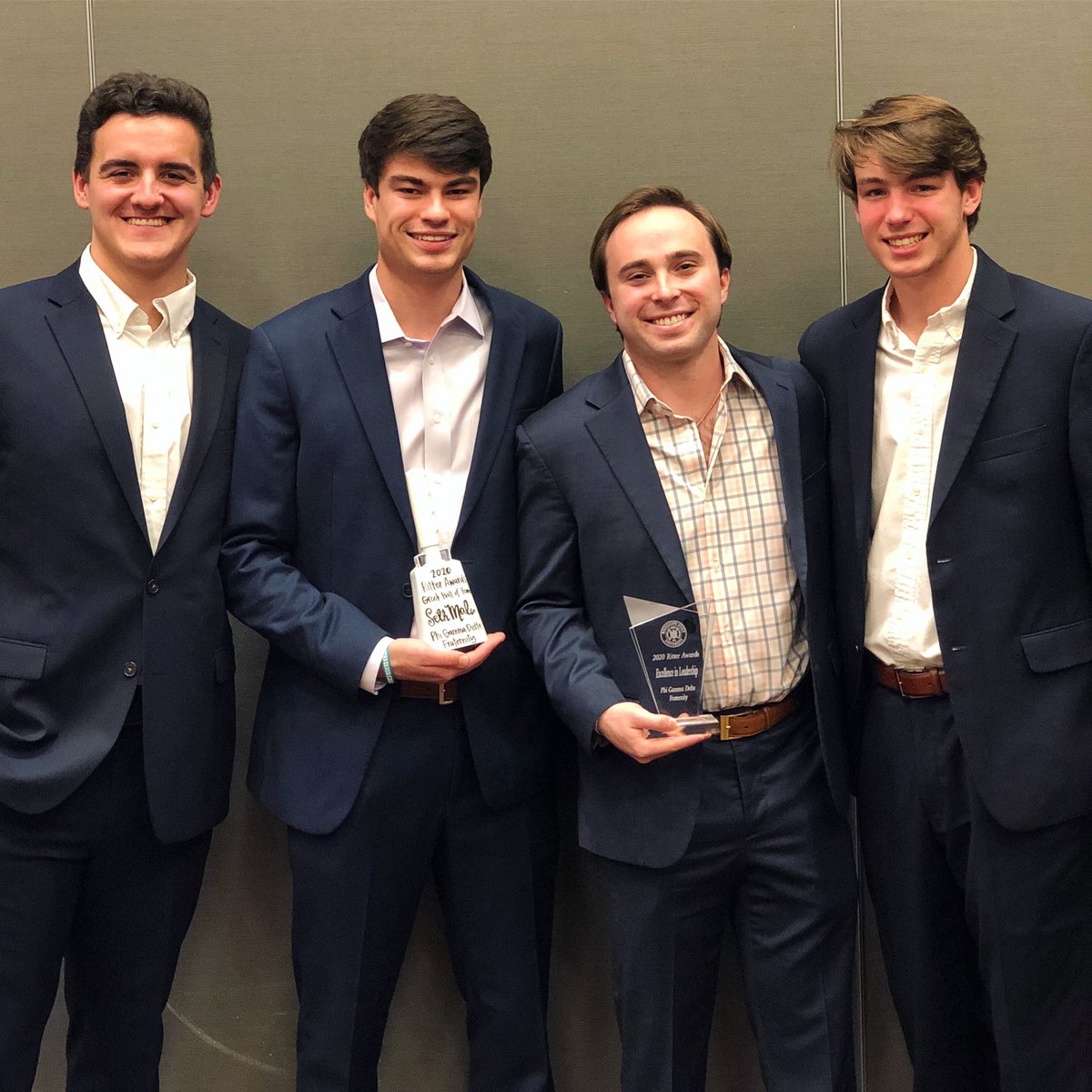 We had a successful evening at the annual Ritter Awards for MSU Greek life. We were blessed to receive an award for Excellence in Leadership and to see brother Seth Male elected to the Greek Hall of Fame. Very honored and proud! #ritterawards #SigmaMuExcellence