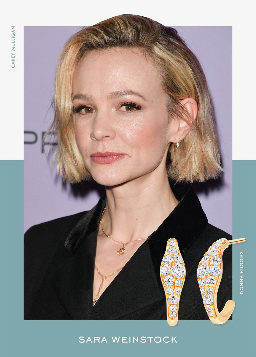 Carey Mulligan sparkled in our Donna Diamond Huggies at the premiere for "Promising Young Woman" at the Sundance Film Festival in Park City, Utah. 💜✨

Read the journal here:
saraweinstock.com/blogs/journal/…