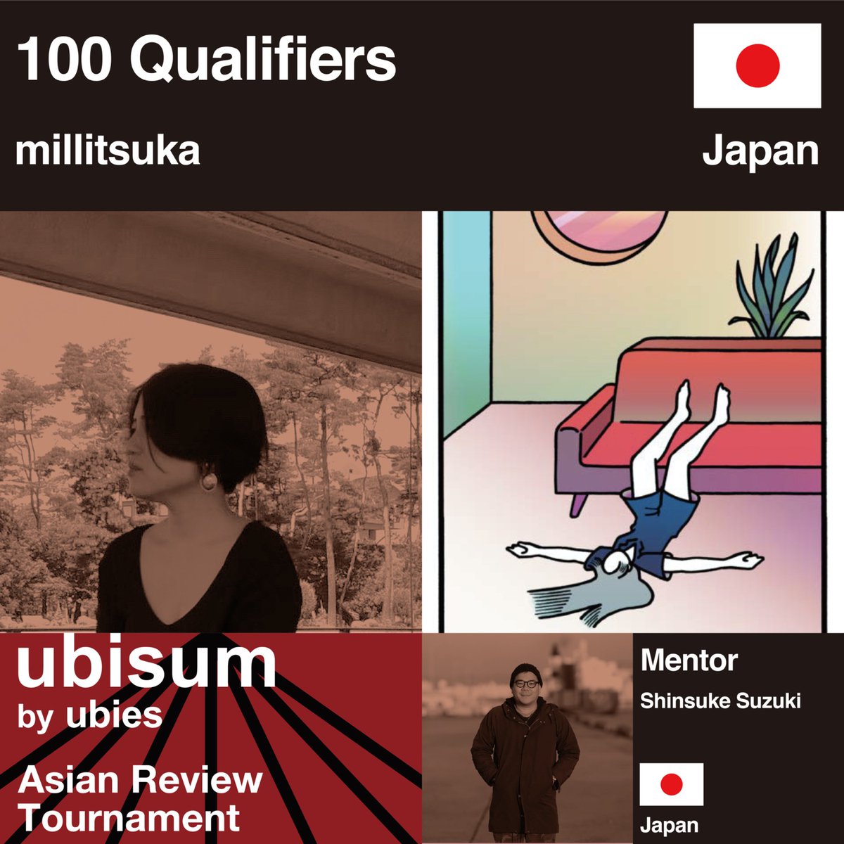 ubies_asia's tweet photo. 📢📢100名の本選クリエイター&メンターのトーナメント・ペア発表! ubisum by ubies CREATOR x MENTOR
millitsuka 🇯🇵 - Shinsuke Suzuki 🇯🇵
本選開始は2月3日から! The tournament starts from February 3rd! #ubisum #100qualifiers #ユビサム100名クリエイター https://t.co/utEIPnPf3d