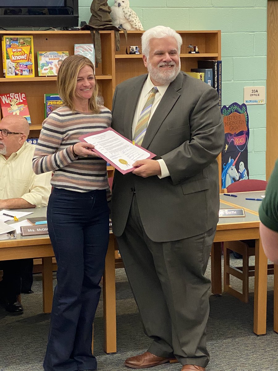 PPBEANJ's tweet photo. A huge Congratulations to our PPBEA members @kimicarr &amp; @MrPalumboMath who were recognized as Teachers of the Year at tonight’s Board meeting.
#ppbea #teacheroftheyear #excellence @AntrimSchool @PointBeachHS https://t.co/tqoCnAjZ5C