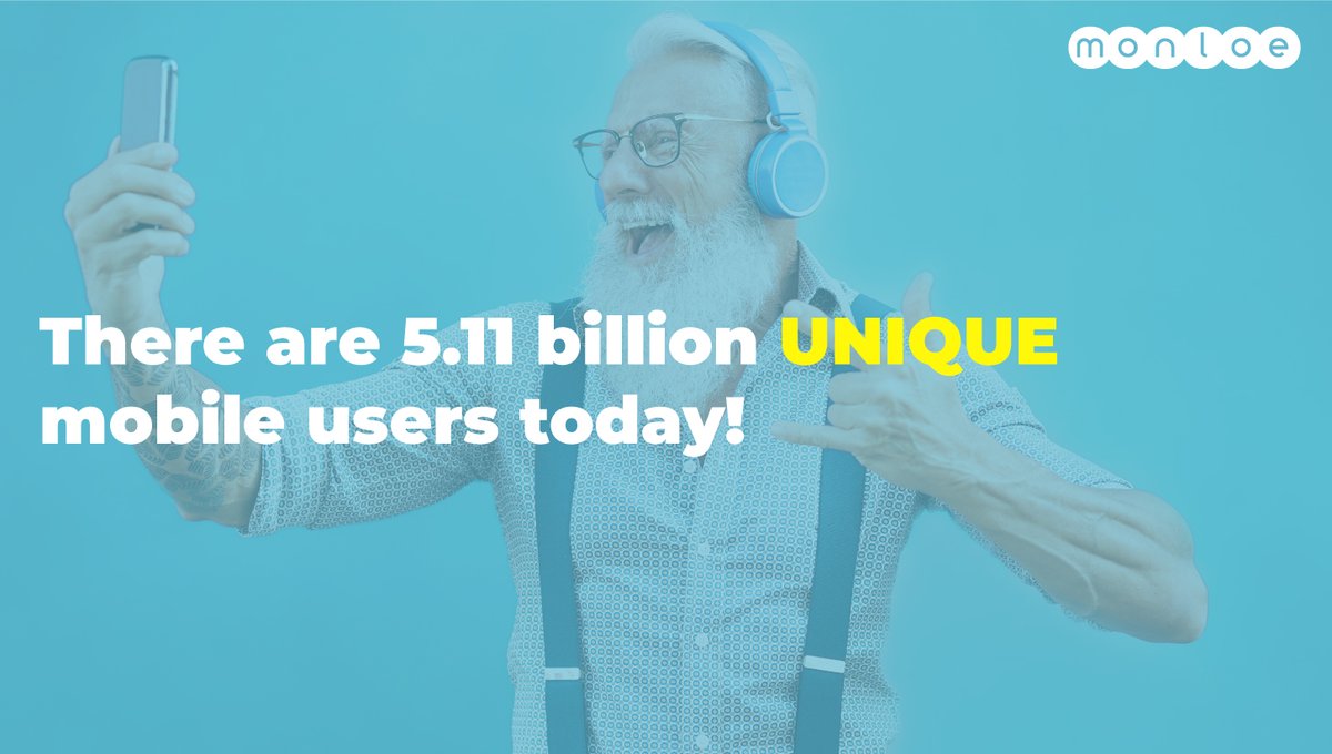 MonloeAgency's tweet photo. ✅ According to surveys, 97% of people search for information about businesses online 🌐👩‍💻before they purchase your product or visit your store.

🧐 Did you know that on average, we spend 5.9 hours per day online? 
🛰 There are 5.11 billion unique mobile users today! 👀 https://t.co/ukmnTfLje1
