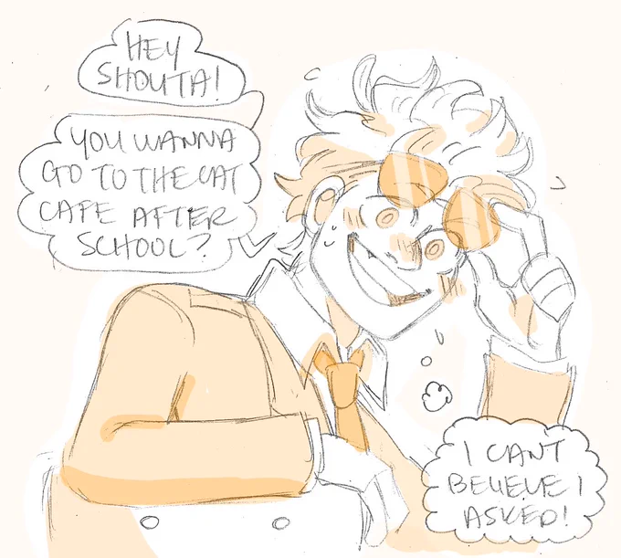 2) No one has canonically seen his eyes before 