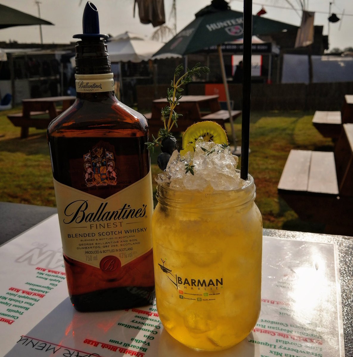 BarmanCharlie's tweet photo. A rare blend of the "finest blended scotch whisky" with caramel syrup and simple orange syrup. This drink redefines how scotch whisky cocktails are made, even better in a @consolglass @BallantinesSA #staytrue #cocktailsforthebrave #cocktailporn #whisky #mixologist #bartender https://t.co/kcDoVOJaGv