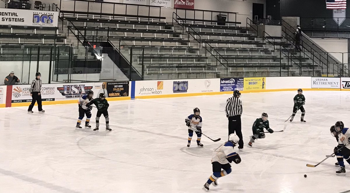 StLukesArena's tweet photo. The Squirt B Green Team is ready to win! 💚🏒
Rails vs. Wildcats 
#youthhockey #ProctorMN https://t.co/l1OSBvcveU