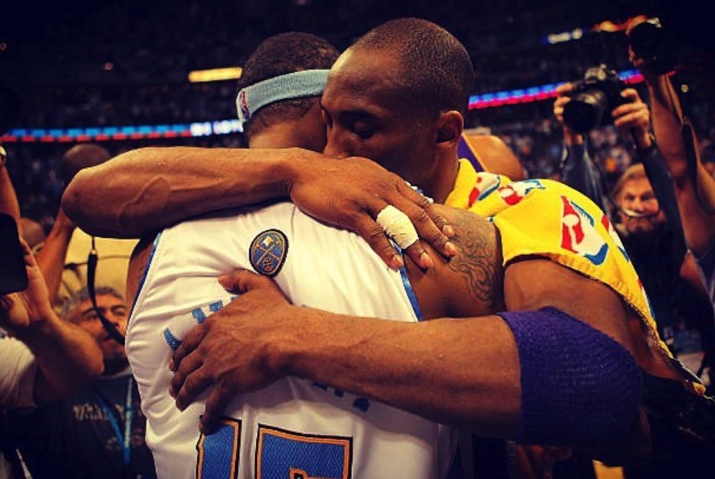 sny_knicks's tweet photo. Carmelo Anthony on Kobe Bryant.

😥 https://t.co/BftFQd4h64