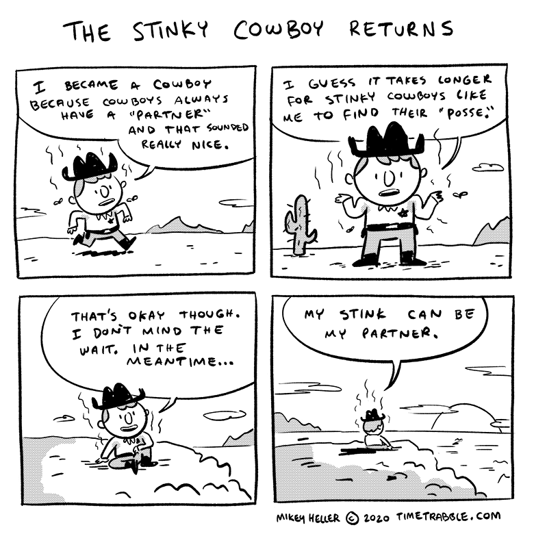 i drew another comic about the stinky cowboy 