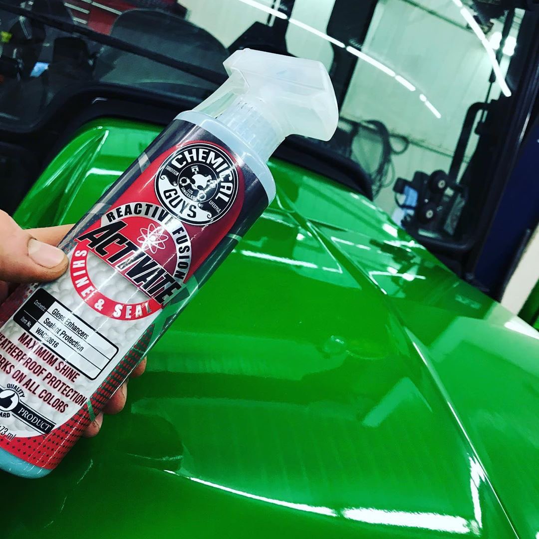 chemicalguys's tweet photo. The shine, depth and clarity left after a coat of Activate is just brilliant!! 

Ride and shine shared up by @dafoe4 Theres no need to caption it. It speaks for itself. @detailgaragekitchener @johndeere #chemicalguys #detailgarage  #deepshine #realcolour @chemicalguys https://t.co/UJoYbjsffr