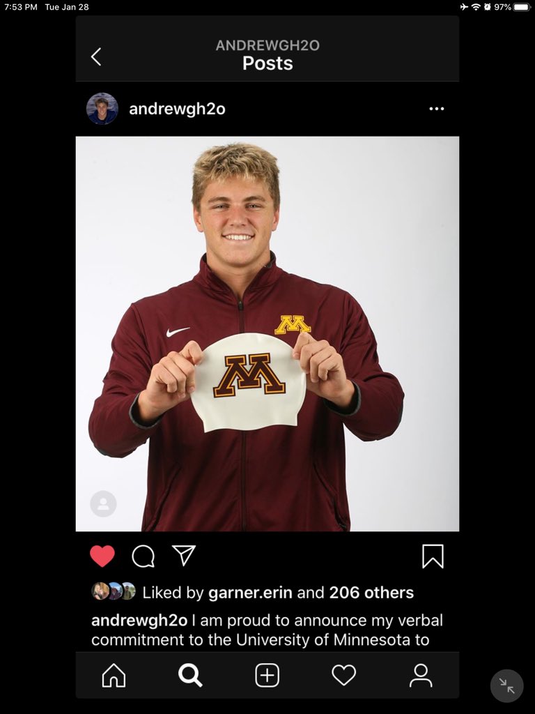 T2Aquatics's tweet photo. Congrats to Andrew Garner! Class of 2021, he will swim and attend the University of Minnesota.  @GopherSwimDive @SwimmingWorld @swimswamnews @FloridaSwimLSC https://t.co/XrzTLeh42q