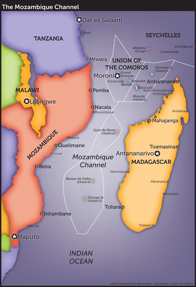 qwizbowl's tweet photo. The Mozambique Channel separates Madagascar from mainland Africa. #quizbowl https://t.co/3T6T7M7mOu