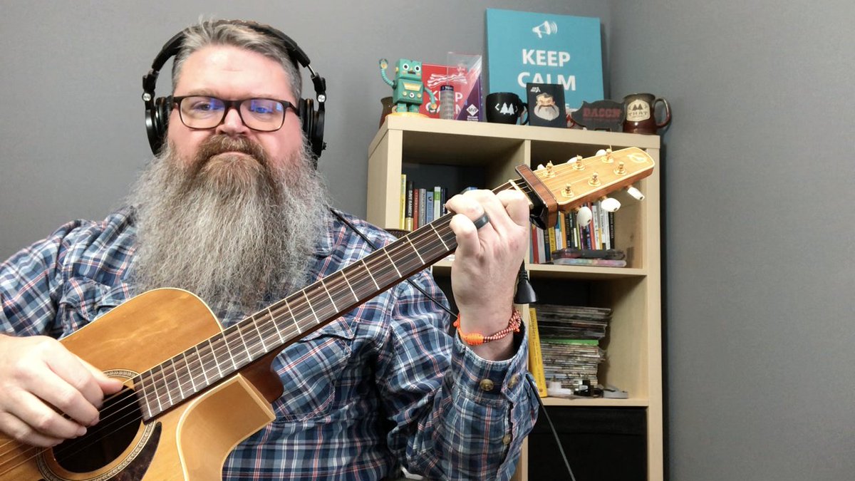 Just me playing an acoustic guitar :)