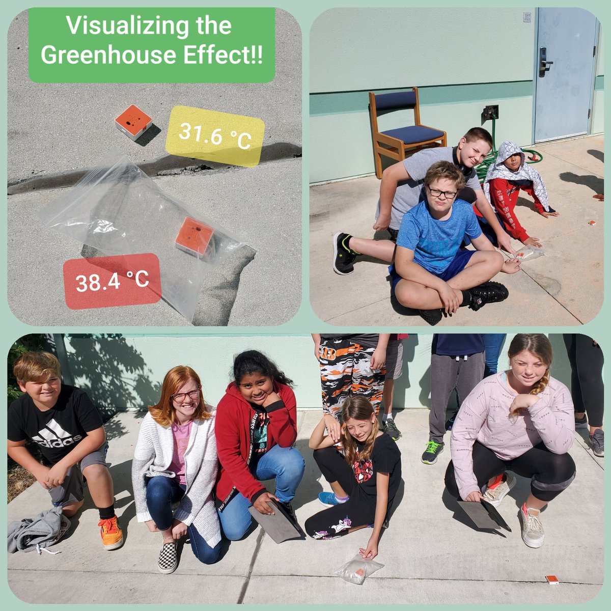 Today was a beautiful day to directly experience the Greenhouse Effect. <a href="/ThePocketLab/">PocketLab</a> <a href="/keysschools/">MCSD in the FL Keys</a> 🌞 #LiveData #STEMeducation