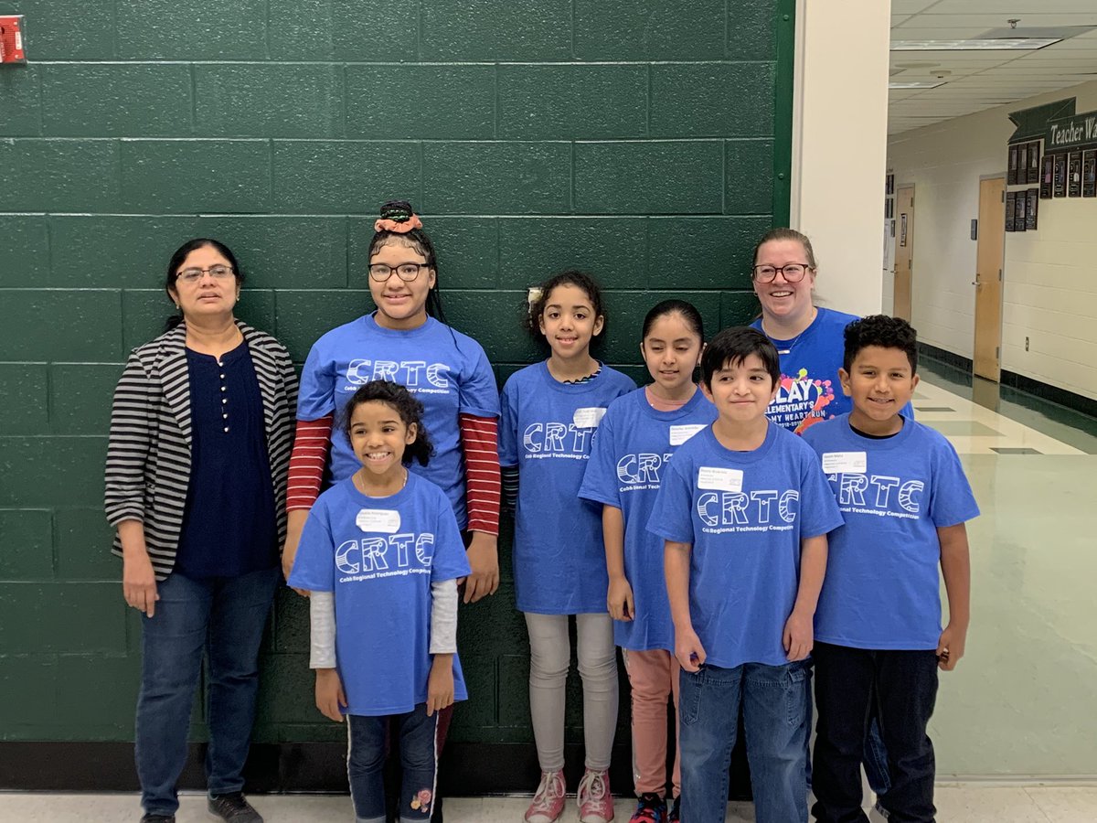 Clay representing at the Cobb Regional Technology Competition <a href="/CobbSchools/">Cobb County Schools</a> <a href="/STEMcobb/">Cobb County STEM/STEAM & Innovation Department</a>