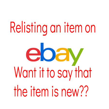 PullDeals's tweet photo. When relisting an item on eBay.  Be sure not to click on relist because the item will now show up as new.  Instead click on "Sell one like this" which is in your listing.  This way eBay will mark it as new on your listing.  #ebay #pulldeals #poshmark #ebayseller #ebayreseller https://t.co/U2Dqj5IQBr