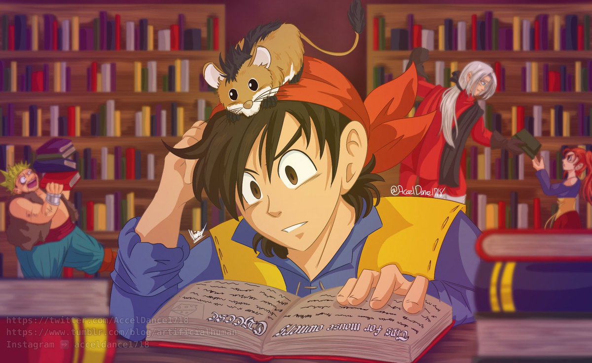 JesterOnMars's tweet photo. Here’s the long awaited DQ8 piece from me! I honestly love this game, and Eight is definitely one of my favorites heroes💕
#Eight #Hero #Yangus #Angelo #Jessica #Munchie #DragonQuest #DragonQuest8 #DragonQuestVIII #DQ8 #DQVIII #FanArt https://t.co/lmK4gHrnNT