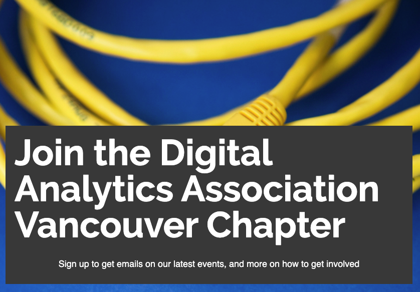 kaseybayne's tweet image. Pumped to be hosting the first @DAAorg Vancouver meetup of 2020 @data_true on Tuesday February 26th! Sign up below to get on the list, and come nerd out on data with us!

mailchi.mp/9b220d09812d/d…

#dataanalytics #DAA #datameetup #analytics #DigitalAnalytics #techyvr