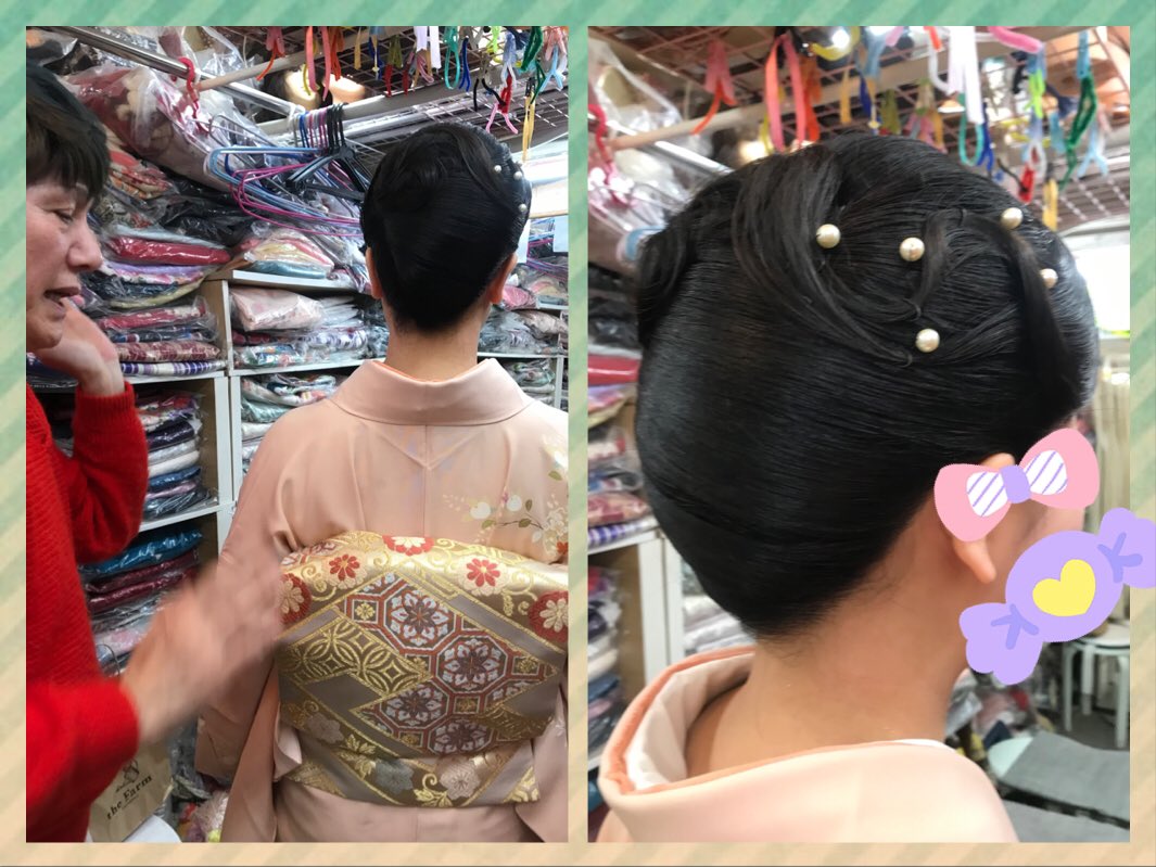 新宿ヘアメイク着付け ライオンズ327 お琴の奏者さん 演奏会用ヘアと着付けをさせて頂きました 邦楽界の方はヘアスタイルも決まりがあり 毛先の遊びなどはng シンプルな和髪とお正月時期にふさわしいお着物で凛とした華やかさに溢れています 邦楽