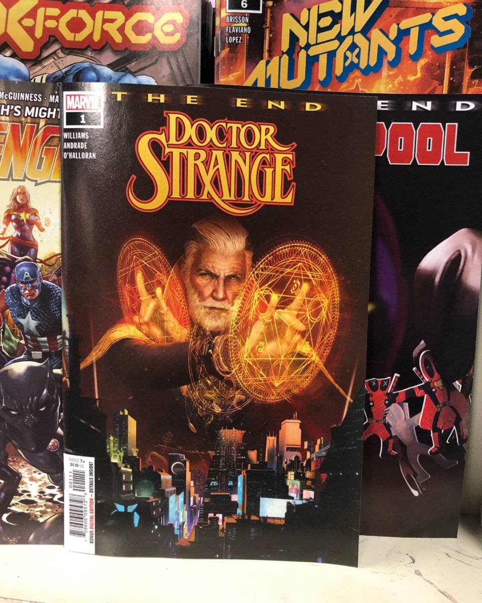 tbscomicsfl's tweet photo. Did I say soon. I mean like right after. I want to start something new for me (activity on social media!😆) and try out a pick of the week. This week, Doctor Strange The End#1. The End stories are always intriguing the Doc takes us one one last strange trip. 
-Keep Reading Fans https://t.co/aWUSiFsu2w