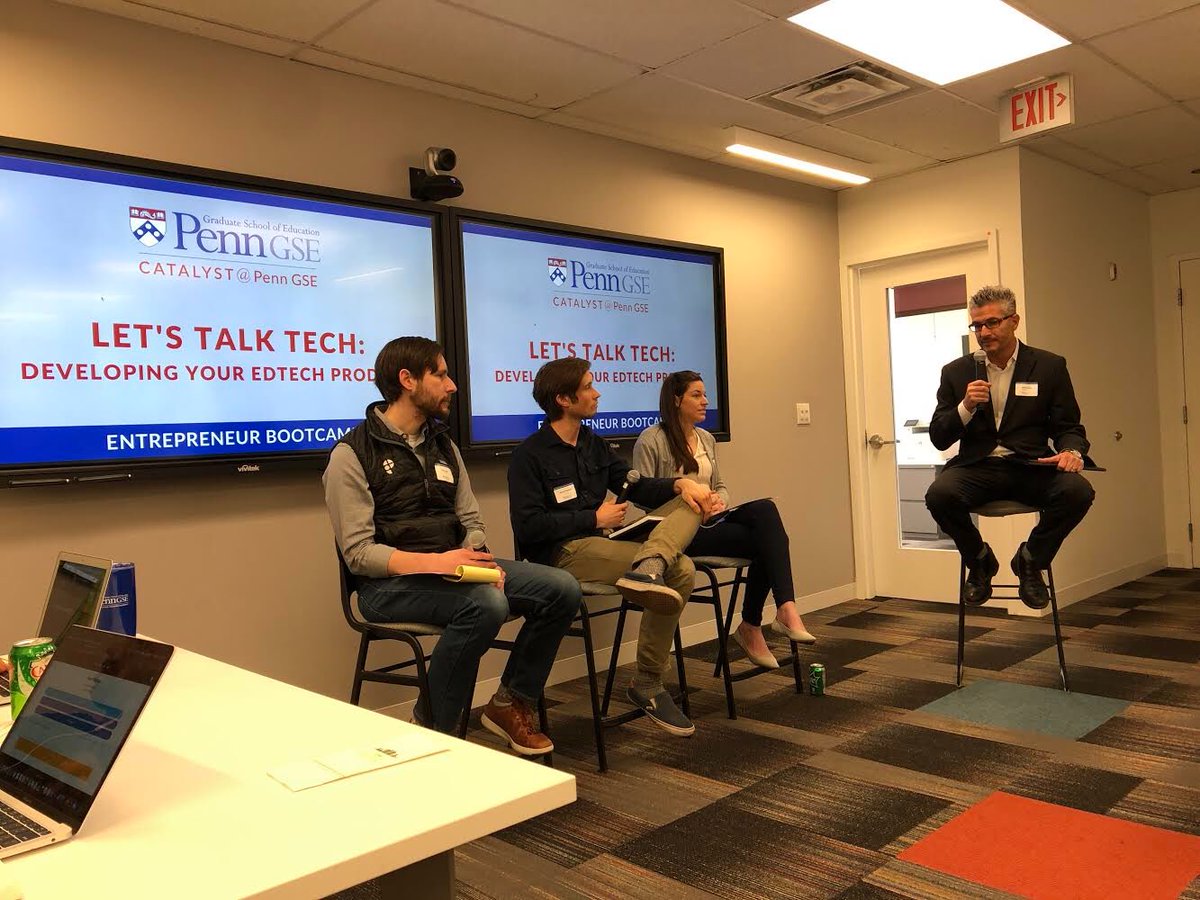 Schipke's tweet image. Great time talking about #EdTech at the @PennGSE bootcamp today! Amazing audience and questions 👏🏼👏🏼