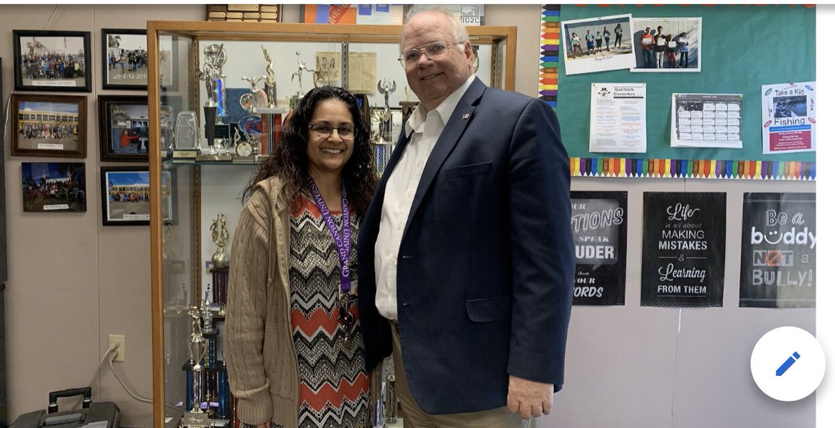 Today <a href="/SFBvoice/">AZ SFB</a> interim Director <a href="/Andy_Tobin/">Andy Tobin-Arizonan/American “Free Enterprise”</a> took a field trip to two Arizona school districts— <a href="/YUHSD/">Yuma Union High School District</a> and <a href="/QSD4_Info/">QSD4</a>— to talk about his direction for the SFB and hear what’s important to these Districts and their communities. <a href="/gthompsonyuhsd/">GINA Thompson</a>