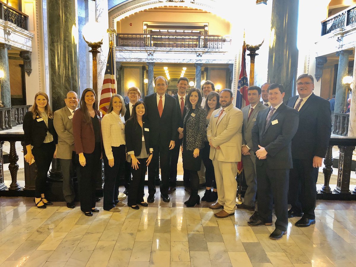 Thanks to Mississippi’s Lt. Governor Delbert Hosemann for meeting with the Thad Cochran Agricultural Leadership Class II members today. MSU Extension is honored to provided this program with the support of Mississippi’s Ag Industry &amp; stakeholders. #MSUext