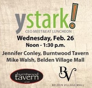 ystarkYP's tweet photo. Join us for a ystark! CEO Meet &amp; Eat on Feb. 26 at Burntwood Tavern as we reimagine retail in Stark County. With the changing retail and hospitality landscape nationwide, YPs from all industries will learn how two of the areas leaders are reimagining what it takes to be succ… https://t.co/ZHzh2cQ5Lp