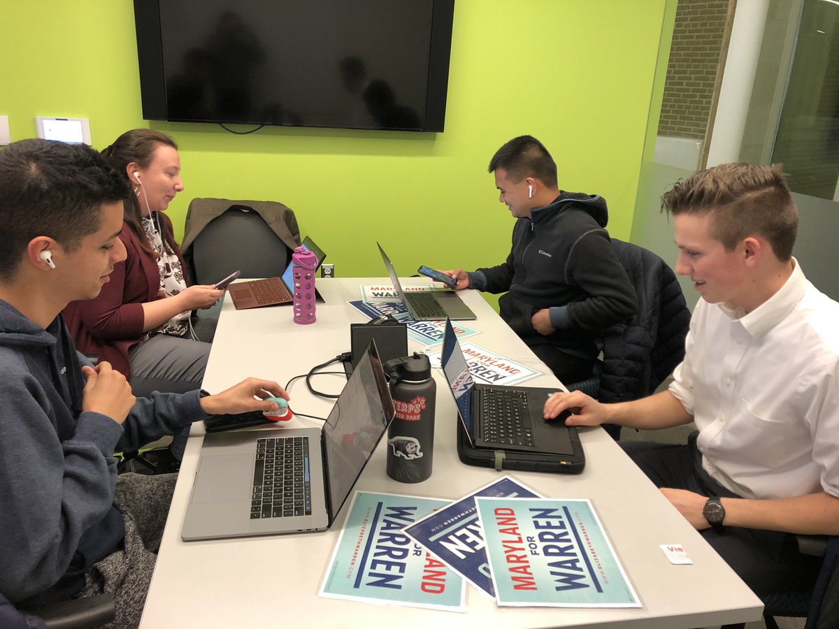 UMDForWarren's tweet photo. BIG TIME start to the semester with a super successful Iowa phone bank. Come out tomorrow and help us turn syll week into a Warren Iowa win! #LFG https://t.co/EZDt6gS5Fa https://t.co/h0TAJiwA5N