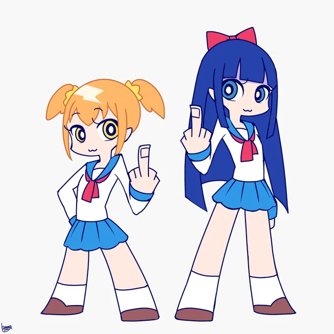 ポプテピ × パンスト 