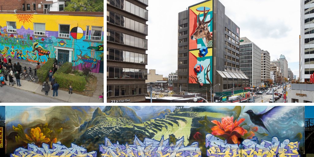 Photos of colorful StART exhibit collage