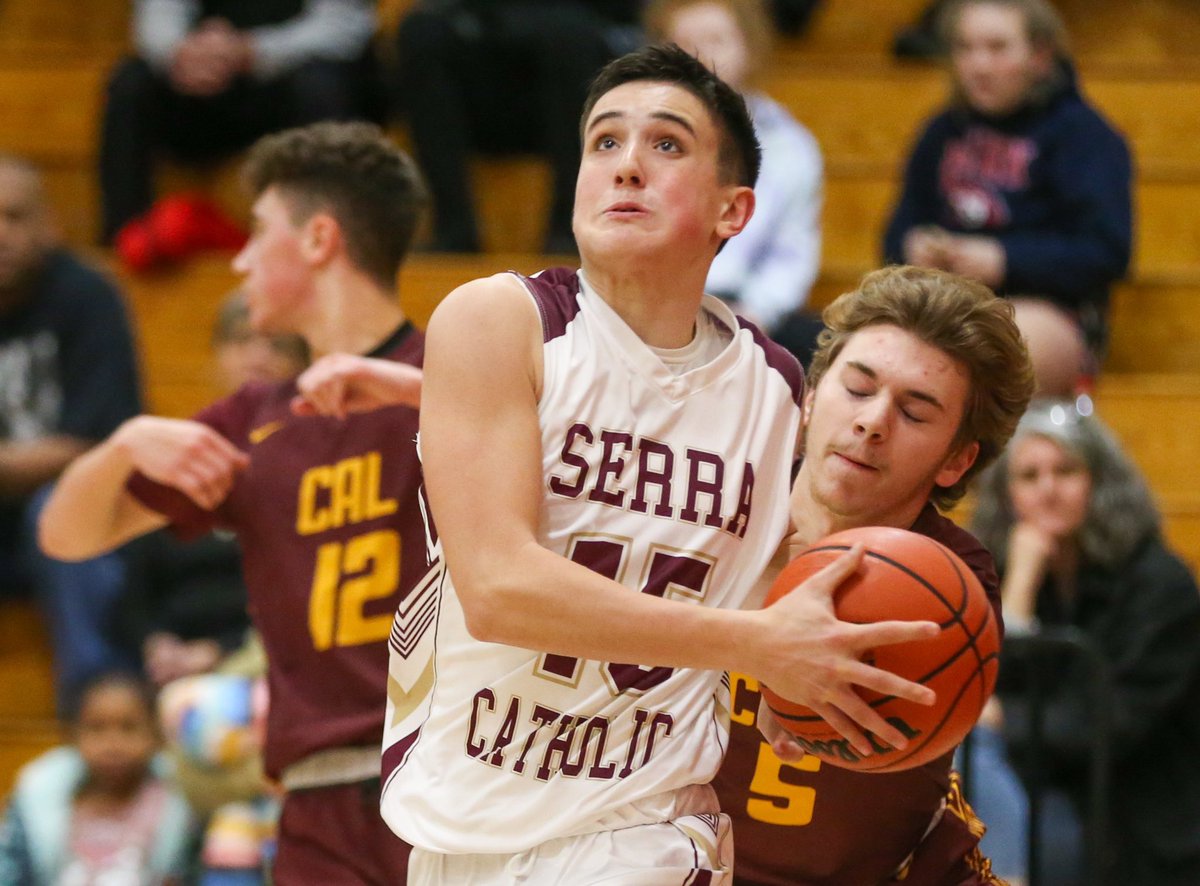 MikeDarnay's tweet photo. California defeated Serra Catholic 70-65 on Jan. 28th, 2020 at Serra Catholic High School in McKeesport, PA https://t.co/IXnyPynzXa
