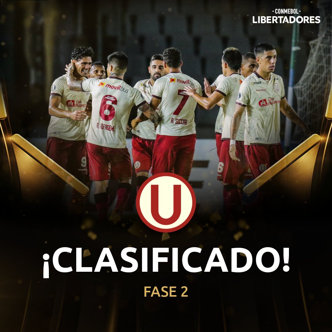 Conmebol Libertadores Universitario pasa a la segunda fase tras