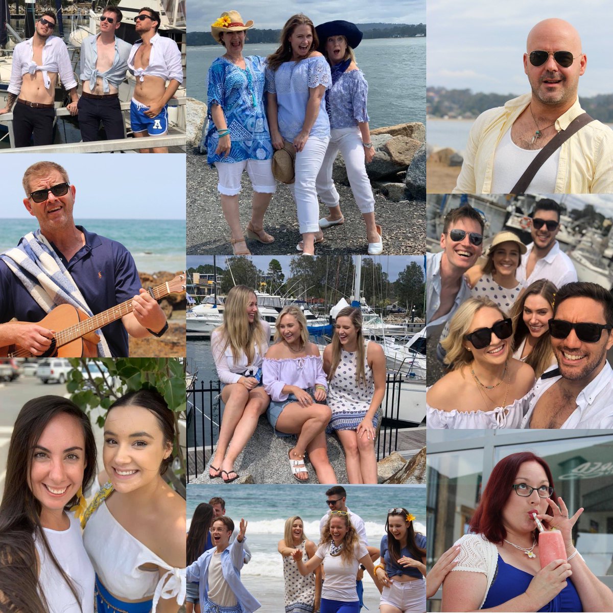 FreeRainTheatre's tweet photo. The Clyde is open, the beaches are HOT and summer is only just hitting off. Evidently, the Mamma Mia! cast's trip to Batemans Bay was just miserable... 

Enjoy some more fun and frivolity from our trip last week! ❤️🎊 @visitnsw #ilovesydney #sydney #batemansbay https://t.co/SBtwvNT1dc