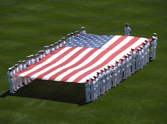 The American flag represents all of us and all the values we hold sacred. - Unknown