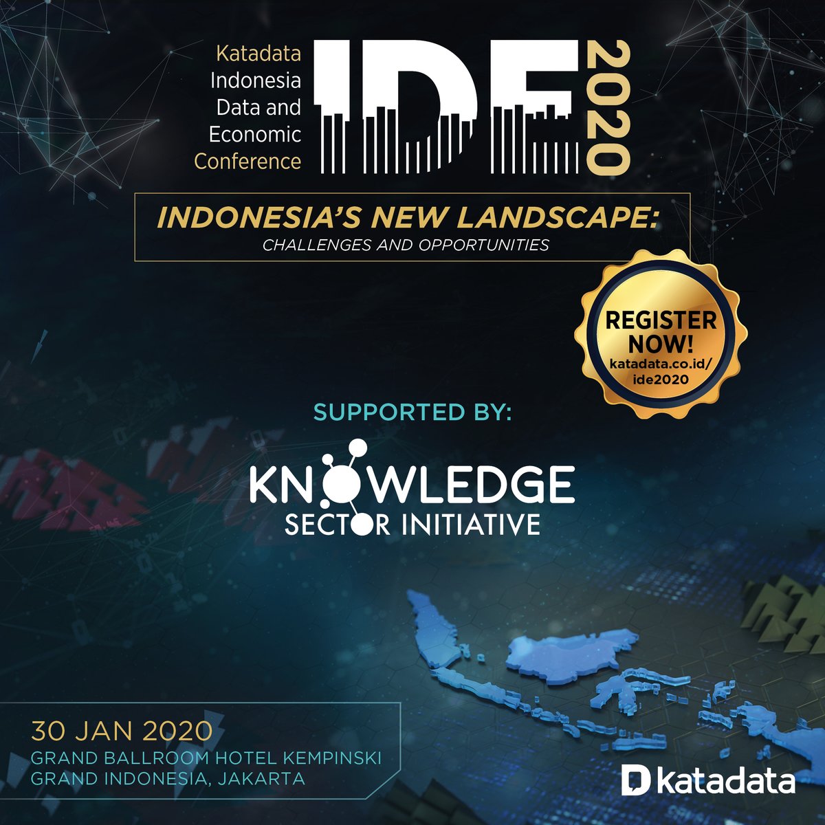 DubesAustralia's tweet photo. Acara IDE tahun ini akan membahas berbagai masalah ekonomi dan bisnis berdasarkan bukti dan data. IDE membantu membuat gagasan dan pemikiran baru untuk tingkatkan kualitas kebijakan pemerintah dan kinerja perusahaan2 Indonesia. #IDEkatadata2020 https://t.co/KKcHM59bCz